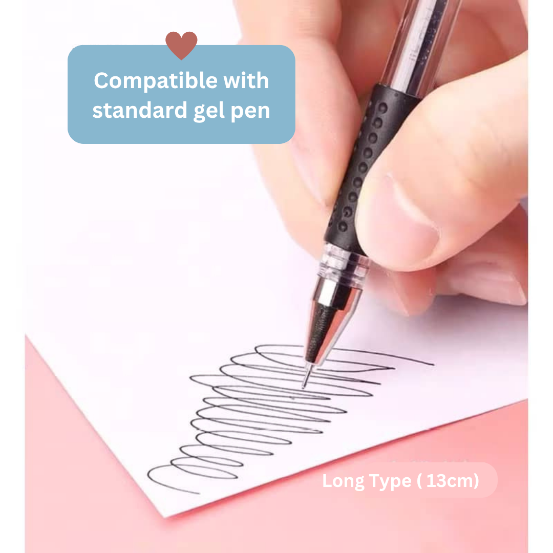 Gel Pen Refill 0.5mm (Long Type - 13cm ) | Long Lasting Ink | Smooth Writing | Student & Work Pen Refill | Stationery