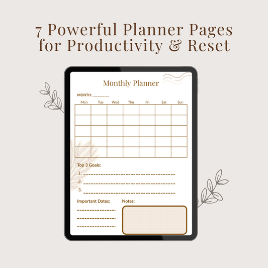Digital Planner Bundle (A4 Printable) – Starter, Complete & Pro (A5 Pre-Order Bonus)