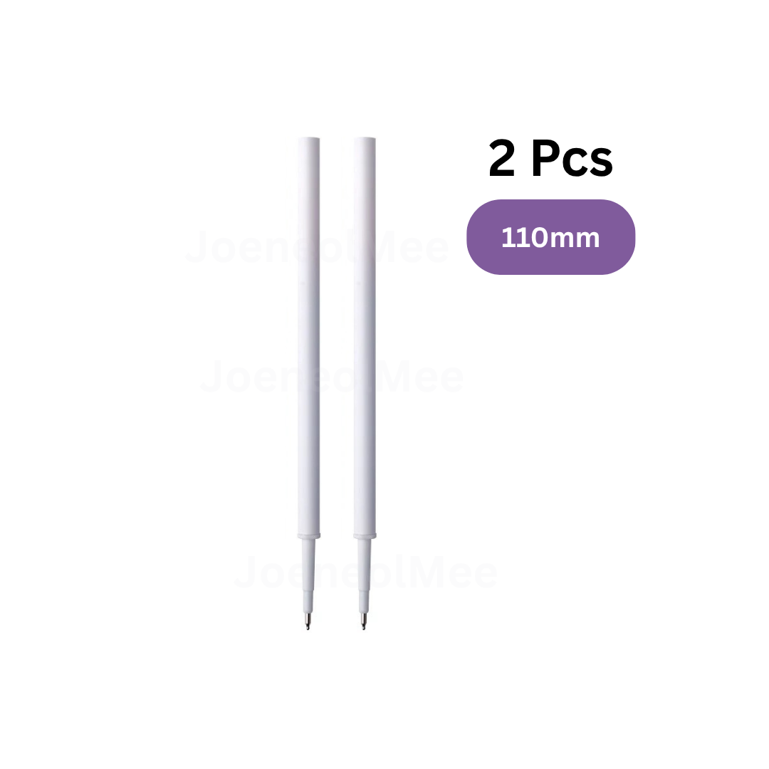 11cm Gel Pen Refill 0.5mm | Smooth Ink Fast Dry No Smudge | Extended Writing Ink Refill for Students & Office
