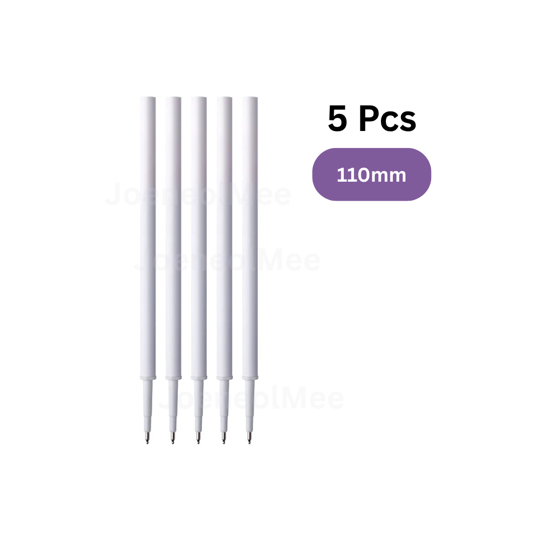 11cm Gel Pen Refill 0.5mm | Smooth Ink Fast Dry No Smudge | Extended Writing Ink Refill for Students & Office