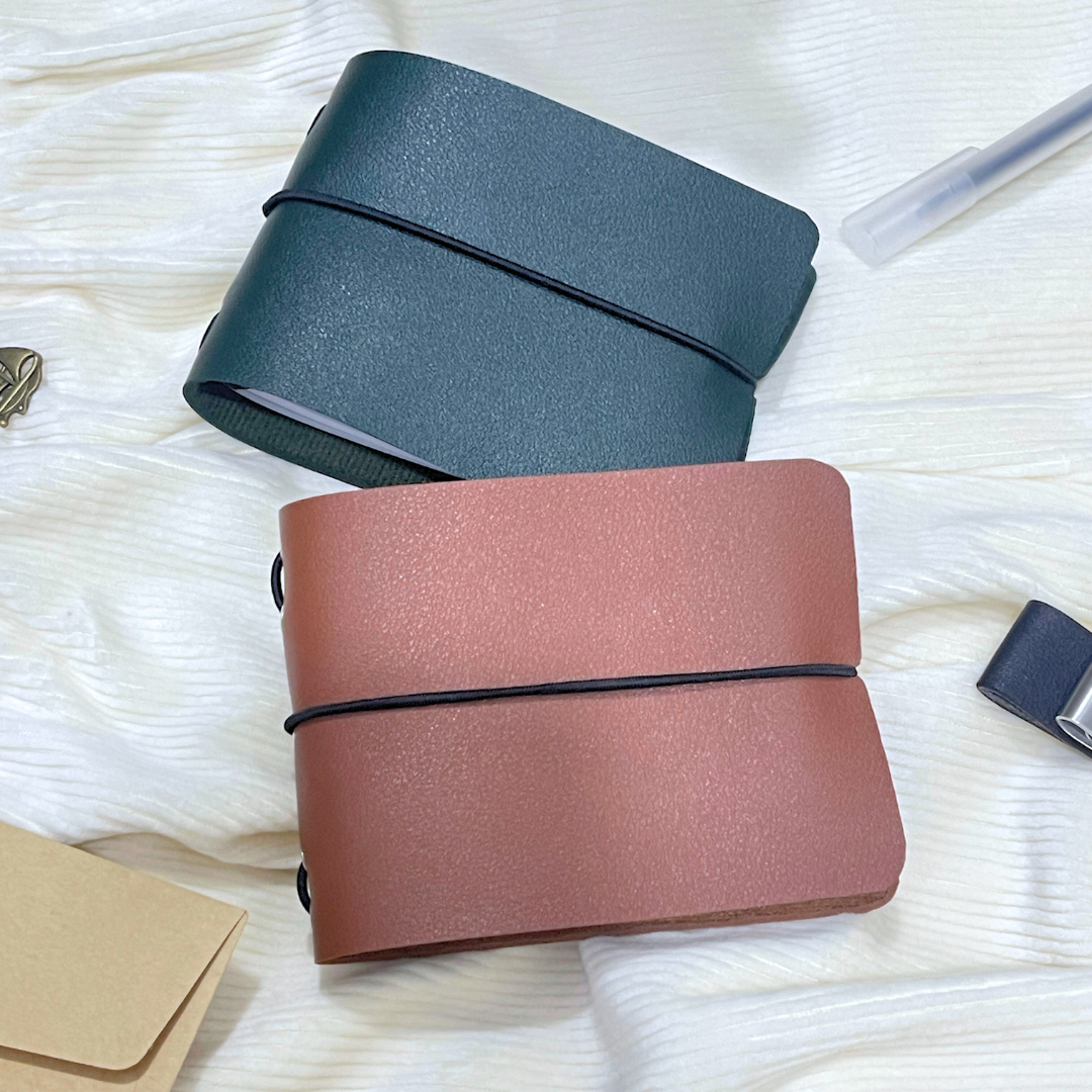 Mini Journal Travelers Notebook – Vintage Leather Refillable Planner 📖