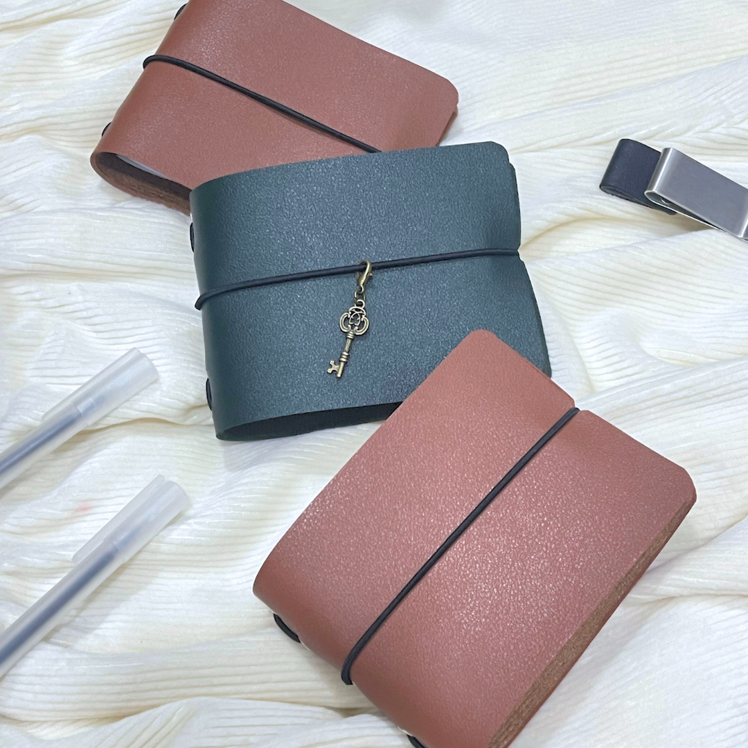 Mini Journal Travelers Notebook – Vintage Leather Refillable Planner 📖