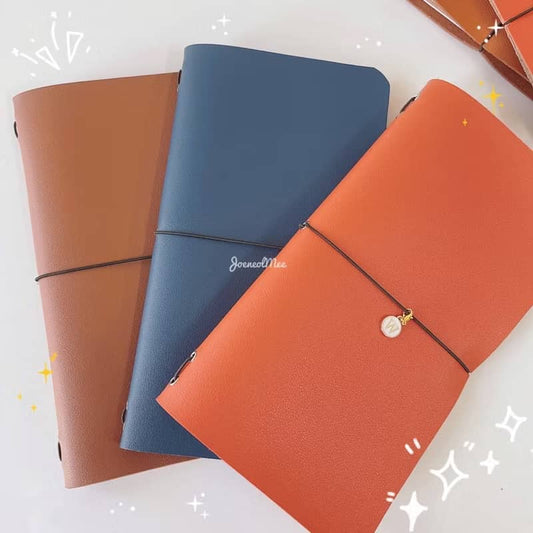 Refillable Journal Cover – Minimalist Custom Notebook (A5, Regular, Medium, Passport, Mini Size)