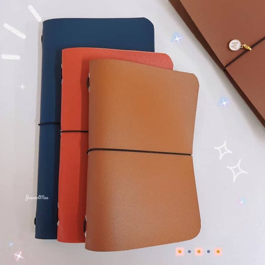 Refillable Journal Cover – Minimalist Custom Notebook (A5, Regular, Medium, Passport, Mini Size)