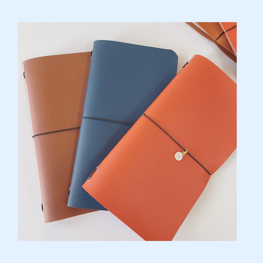 TN A5 Journal Set Planner – Refillable Traveler Notebook Scrapbook Vintage School Office Stationery  ✈️